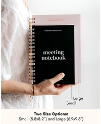 Danrong Work Meeting Notebook Project Planning Action Item Tracker Note Taking Planner Office Supplies