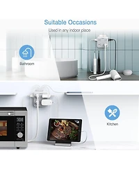 Tessan Wall Outlet Extender with 8 Ac Outlets and 4 Usb Ports