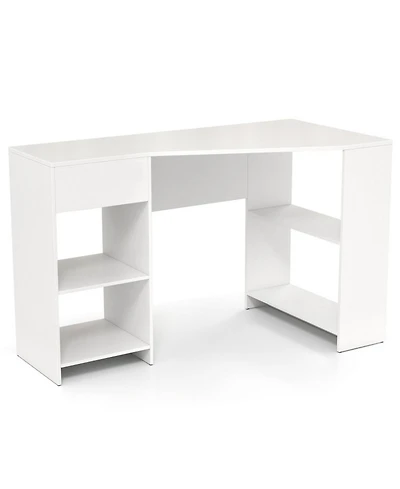 Sugift 48 in L-Shaped Corner Executive Computer Desk with Drawer