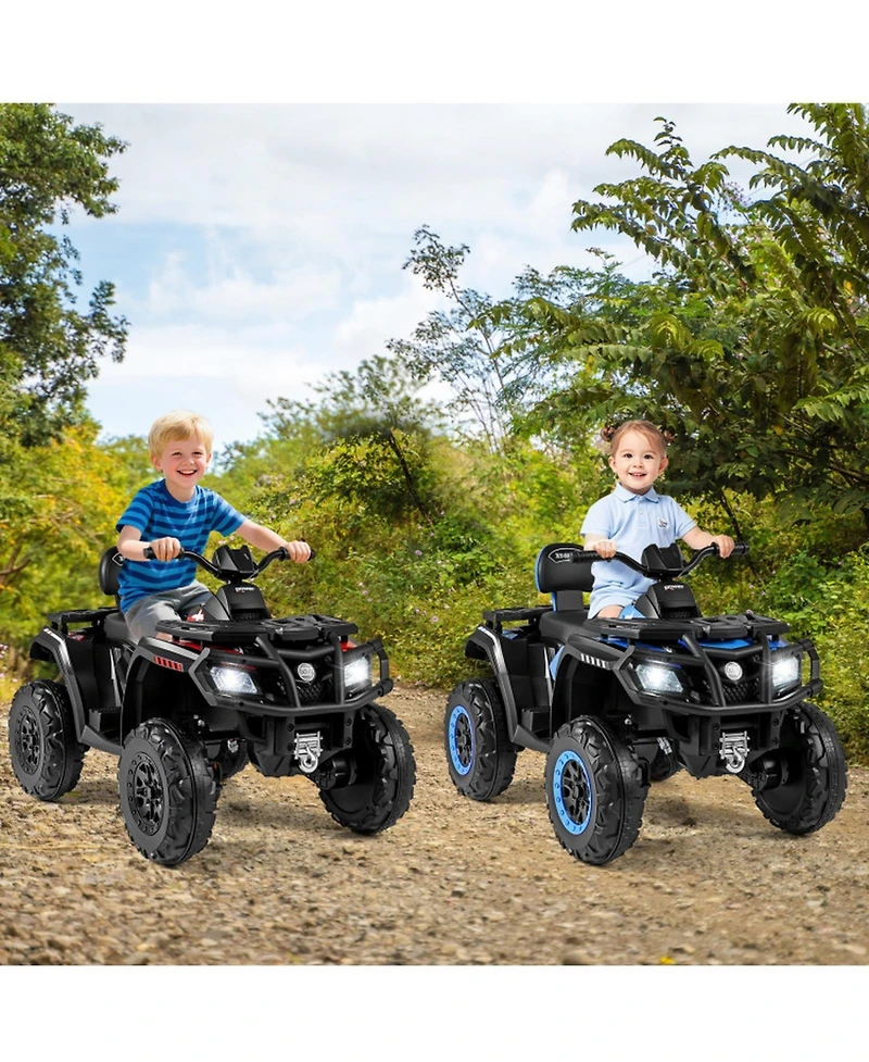 Hongge 24V 2-Seater Kids Ride-On Atv with Four Motors and Led Lights, Ages 3-8