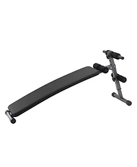 Hongge Folding Curved Decline Sit Up Bench with 5 Height Settings and 500 lbs Capacity for Ab Workouts