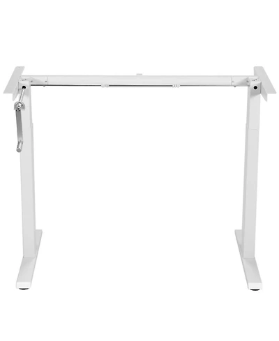 Sugift Hand Crank Sit to Stand Desk Frame Height Adjustable 27.6inch-45.3inch Standing Base
