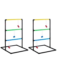 Zeny Ladder Ball and Golf Toss Set, includes 6 Balls, Scoreboard Carry Bag