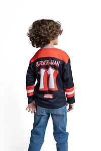 Spider-Verse Toddler Girls' 2T-5T Ghost-Spider Long-Sleeve Athletic Jersey