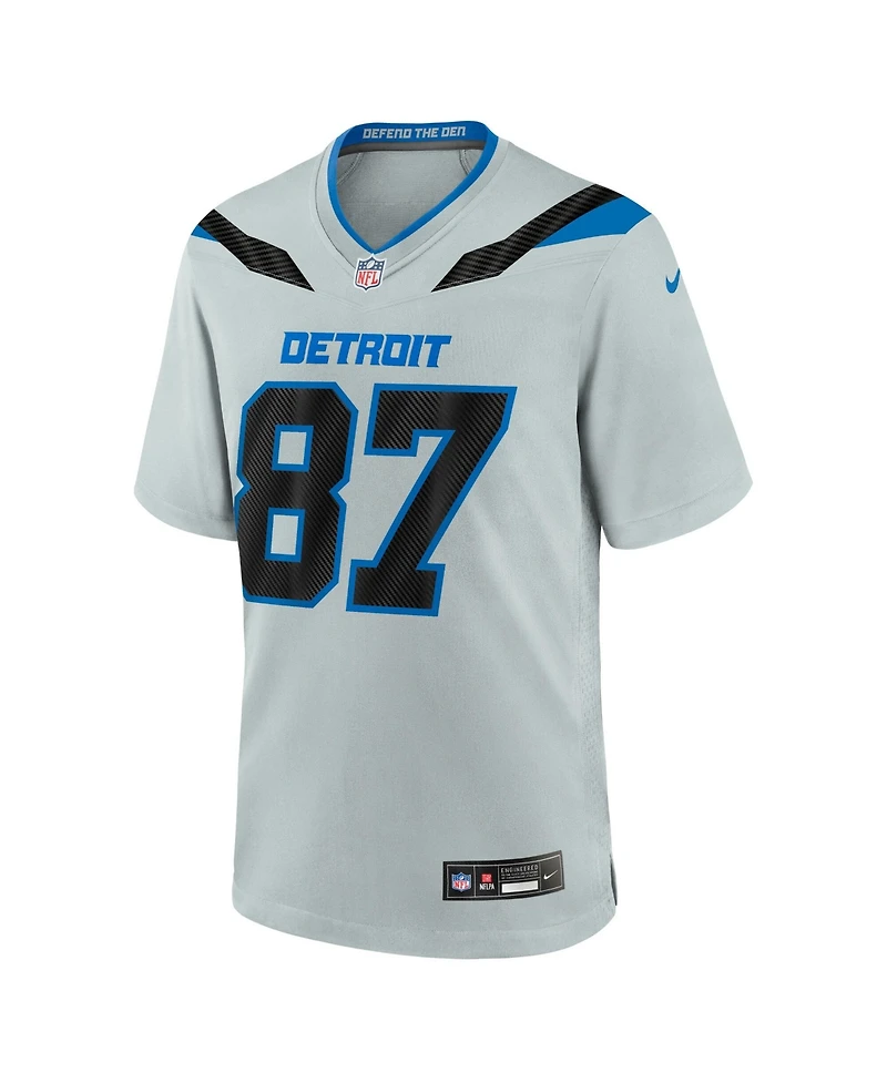 Nike Men's Sam Laporta Silver Detroit Lions 2026 Rivalries Collection Game Jersey