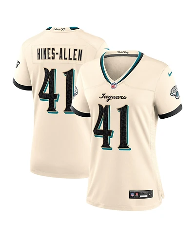 Nike Women's Josh Hines-Allen Natural Jacksonville Jaguars 2026 Rivalries Collection Game Jersey