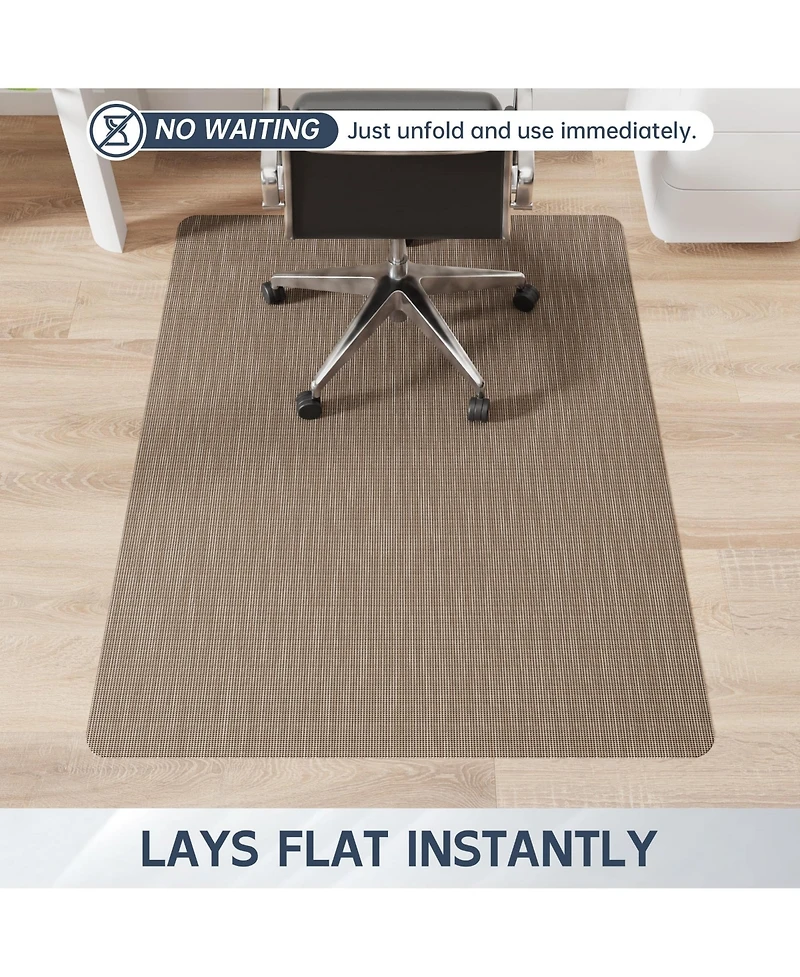 Danrong Office Chair Mat Hard Floor Protection Easy Glide Durable Clean