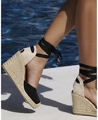 Menina Step Women's Jimena Mid Laces Espadrille Sandal