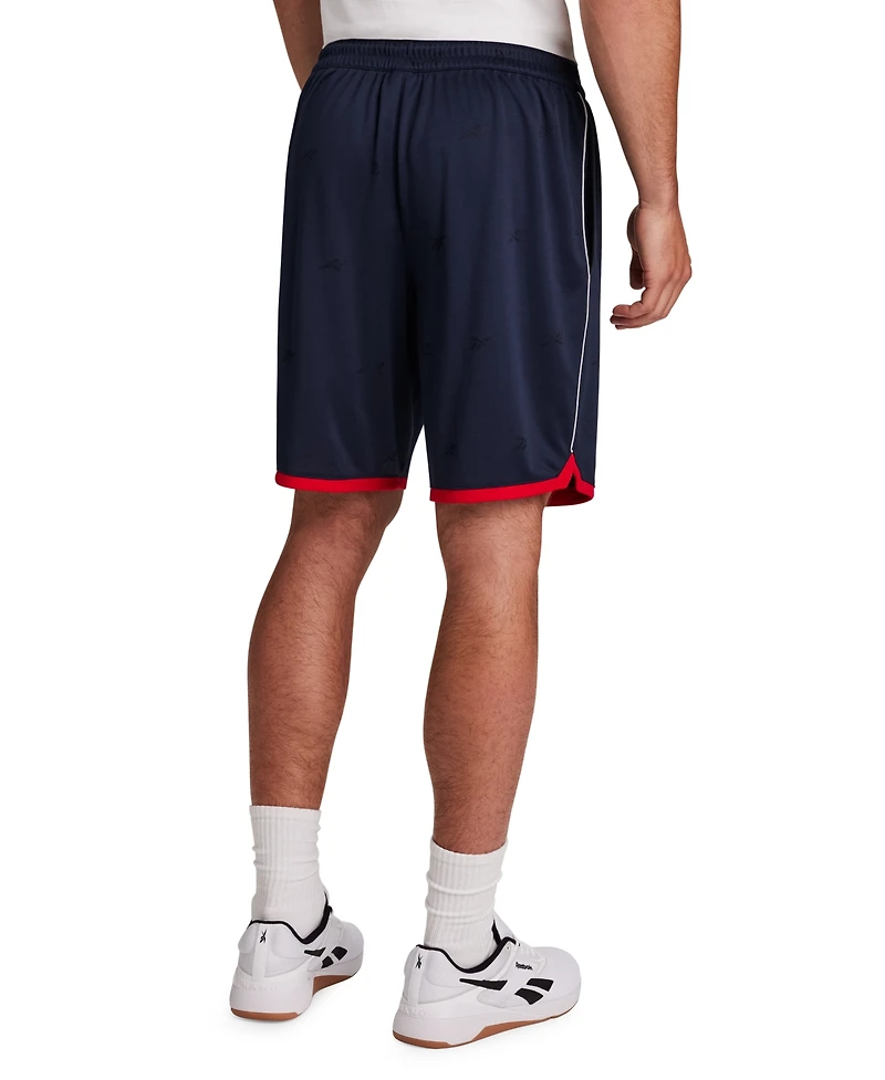 Reebok Men's United Americana-Print Shorts, 9" Inseam