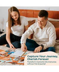Danrong Personalized Ring Bound Travel Journal With Prompts For Memories