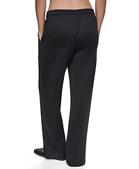 Dkny Women's Pins & Patches Wide-Leg Knit Drawstring Pants