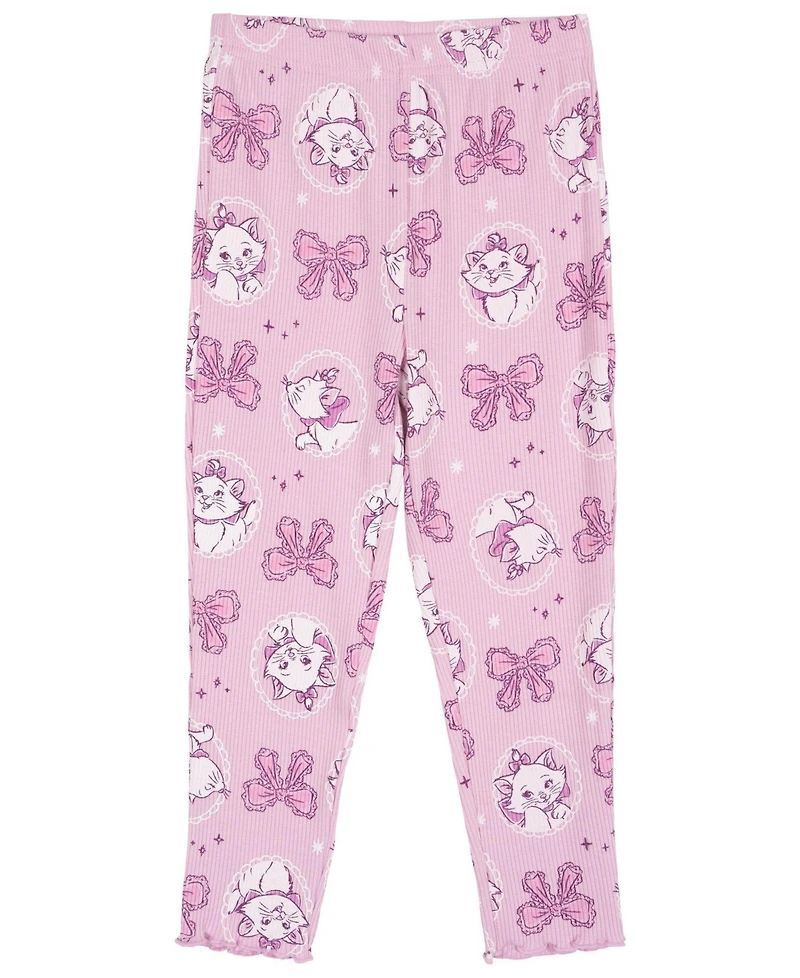 The Aristocats Marie Baby Girls' Ribbed Long Sleeve Tee and Pants Set