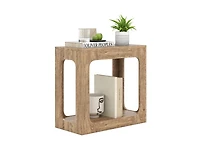 sumyeg 2-Tier End Table with Storage Shelf for Living Room