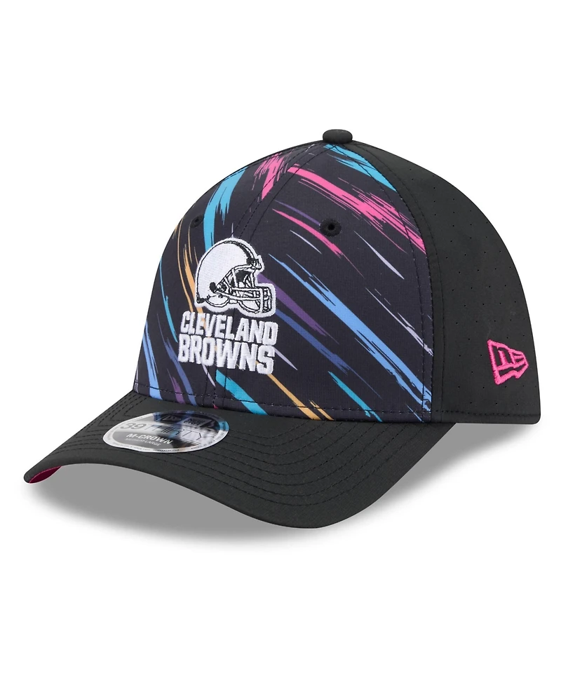 New Era Men's Black Cleveland Browns 2026 Nfl Cruical Catch 39THIRTY M-Crown Stretch Hat