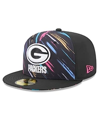 New Era Men's Black Green Bay Packers 2026 Nfl Cruical Catch 59FIFTY Fitted Hat