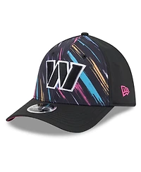New Era Men's Black Washington Commanders 2026 Nfl Cruical Catch 39THIRTY M-Crown Stretch Hat