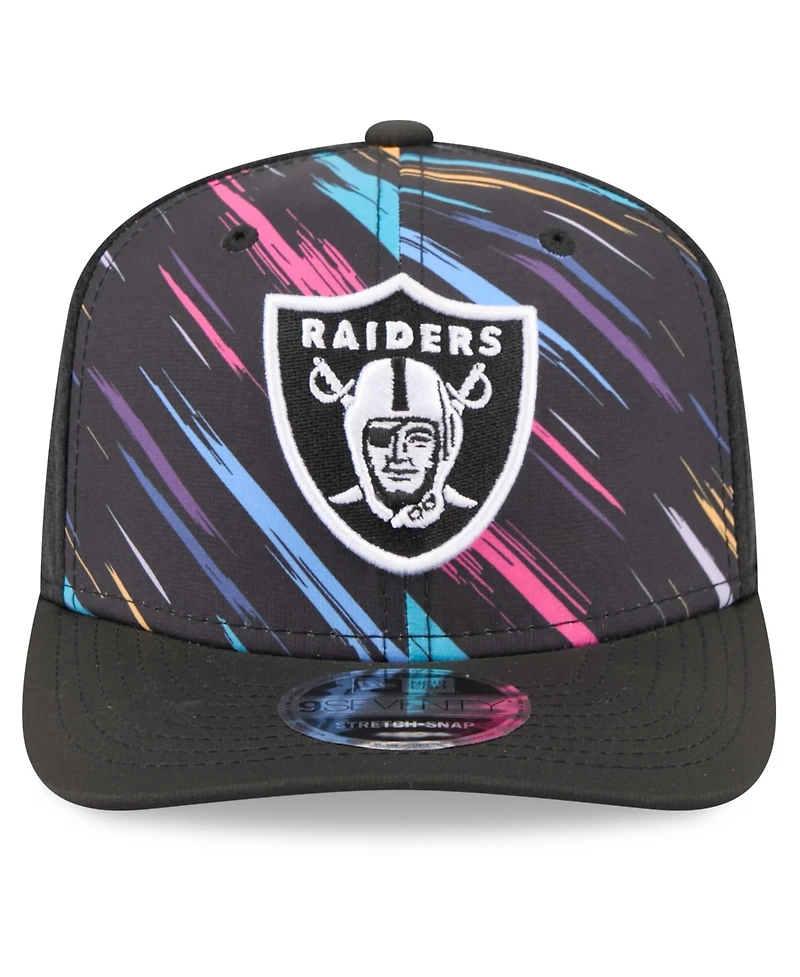 New Era Men's Black Las Vegas Raiders 2026 Nfl Cruical Catch 9SEVENTY Adjustable Trucker Hat