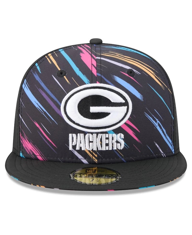 New Era Men's Black Green Bay Packers 2026 Nfl Cruical Catch 59FIFTY Fitted Hat