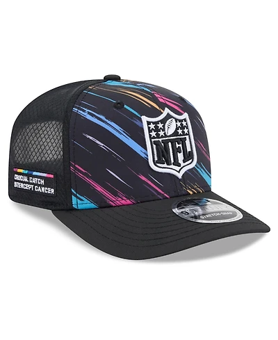 New Era Men's Black Shield Merchandise 2026 Nfl Cruical Catch 9SEVENTY Adjustable Trucker Hat