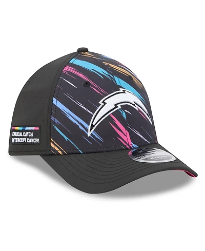 New Era Men's Black Los Angeles Chargers 2026 Nfl Cruical Catch 39THIRTY M-Crown Stretch Hat