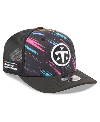 New Era Men's Black Tennessee Titans 2026 Nfl Cruical Catch 9SEVENTY Adjustable Trucker Hat