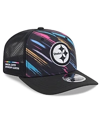 New Era Men's Black Pittsburgh Steelers 2026 Nfl Cruical Catch 9SEVENTY Adjustable Trucker Hat
