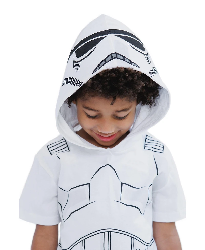 Star Wars Toddler Boys' 2T-5T Hooded Short-Sleeve T-Shirt