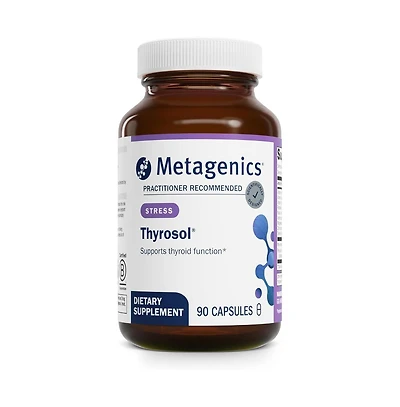 Metagenics Thyrosol Thyroid Support Supplement with Zinc, Selenium and Rhodiola for Healthy Thyroid Function and Stress Fatigue, 90 Capsules
