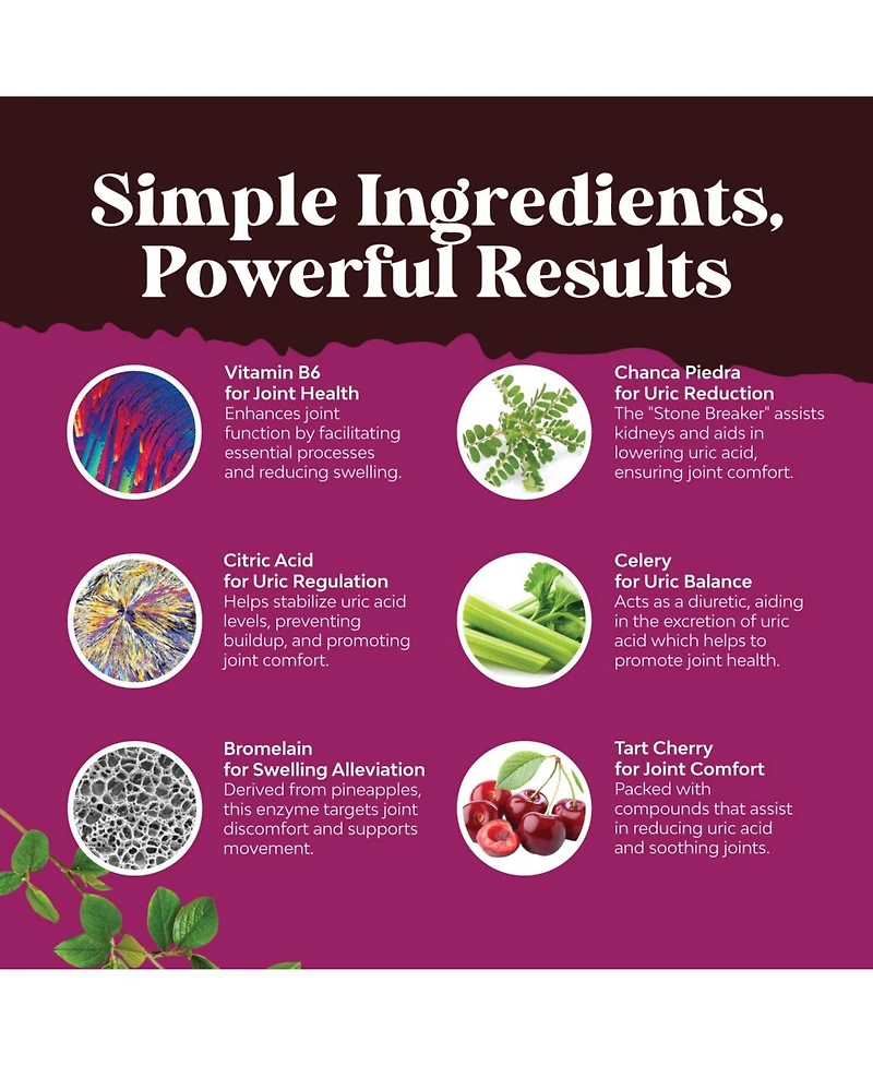Nature's Craft G-Cleanse Herbal Supplement with Chanca Piedra, Tart Cherry and Celery Seed Extract | 60 Count