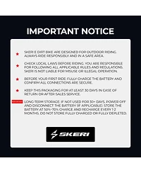 Skeri Electric Dirt Bike for Teens
