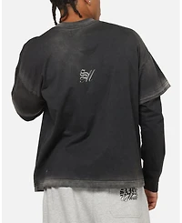 Saint Morta Men's Celestial Oversized Long-Sleeve Graphic T-Shirt