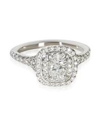 Pre-Owned Tiffany & Co 0.45 ct Cushion Diamond Soleste Engagement Ring