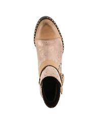 L'Artiste Women's Spring Step Sipperb Bootie with Hand-Painted Design