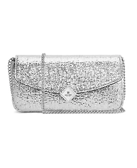 Nine West Kristina Faux Leather Phone Case Crossbody Chain Strap Clutch