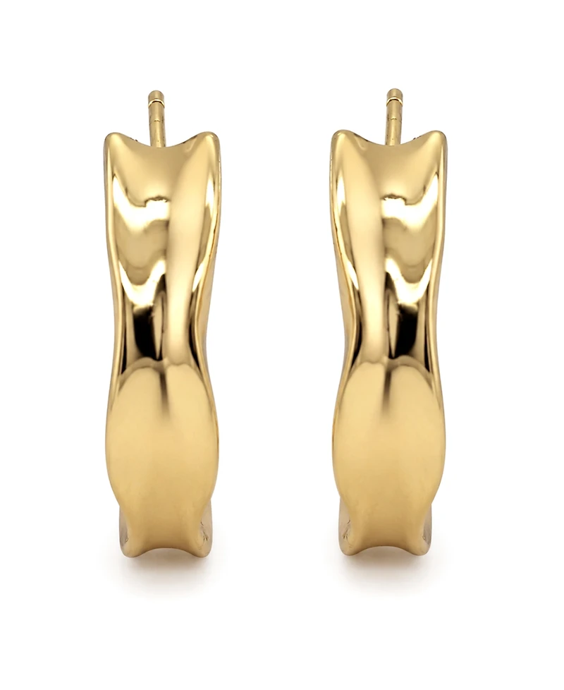 And Now This Edge Gleaming C-Hoop Earrings