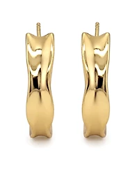 And Now This Edge Gleaming C-Hoop Earrings