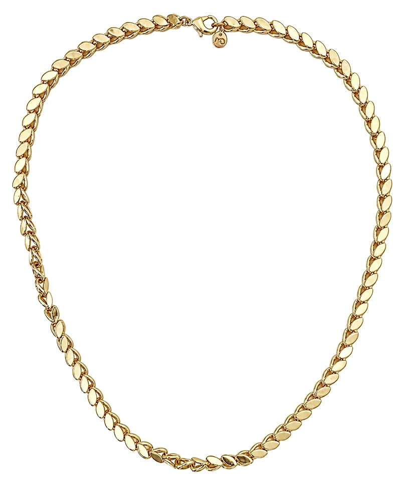 And Now This Silver, Gold Plated Brass Chain Necklace