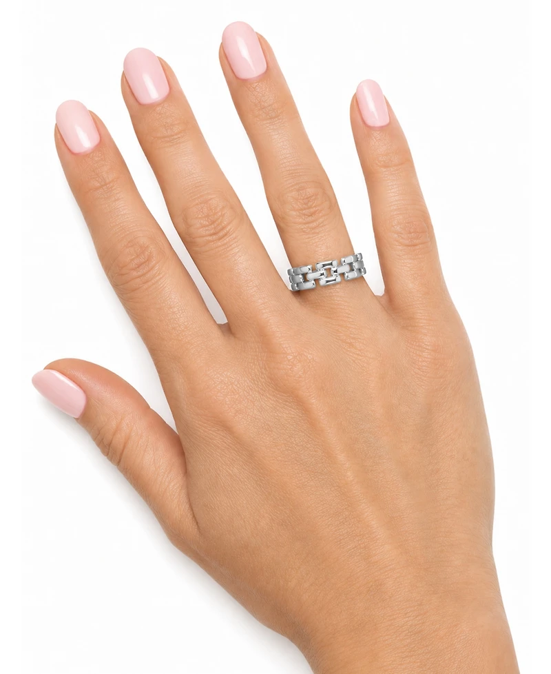 And Now This Silver Plated Link Ring