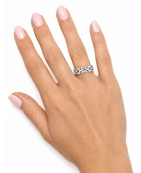 And Now This Silver Plated Link Ring