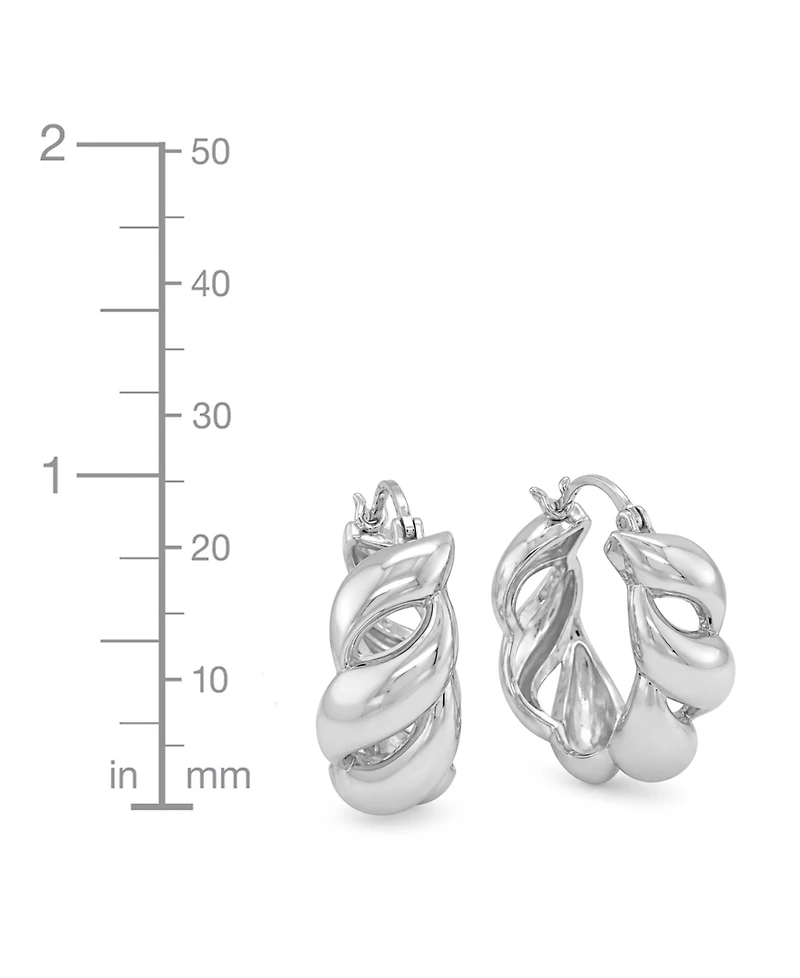 And Now This Open Twisted Hoop Earring