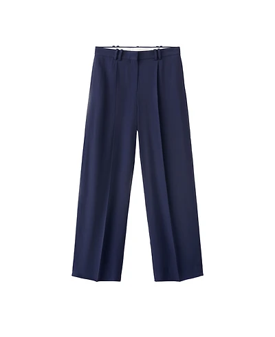 Mango Women's Straight-Fit Pleated Pants