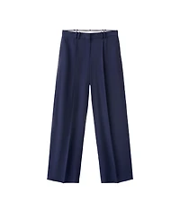 Mango Women's Straight-Fit Pleated Pants