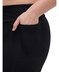 Torrid Plus Tru Performance Rib V-Band High-Rise Ribbed Active Leggings