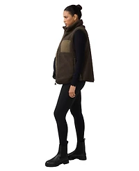Ingrid + Isabel Maternity Mock Neck Sherpa Baby Carrier Insert Vest