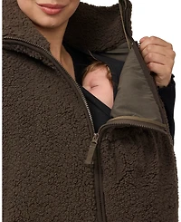 Ingrid + Isabel Maternity Mock Neck Sherpa Baby Carrier Insert Vest