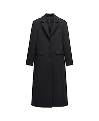 Mango Women's Selection Tailored Wool-Blend Lapel Collar Coat