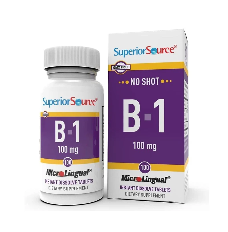 Superior Source B 1 100 Milligram 100 Sublingual Dissolving Tablets