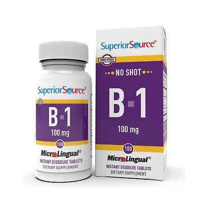 Superior Source B 1 100 Milligram 100 Sublingual Dissolving Tablets