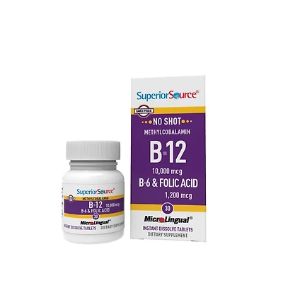 Superior Source No Shot Vitamin B 12 Methylcobalamin mcg