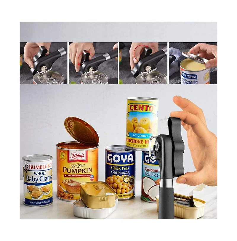 Cowin Manual Can Opener Safe Smooth Edge Stainless Steel